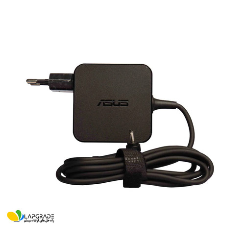 شارژر لپ تاپ ایسوس 45 وات مدل ADP-45BW A با ولتاژ 19 ولت و جریان 2.37 آمپر - نمای جلو مناسب برای لپ تاپ های سبک و کم مصرف ایسوس