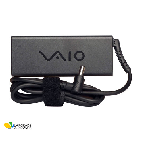 شارژر لپ تاپ سونی 92 وات مدل VGP-AC19V10 با ولتاژ 19.5 ولت و جریان 4.7 آمپر - نمای جلو مناسب برای لپ تاپ های سری VAIO سونی