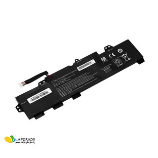 باتری داخلی لپتاپ HP مدل TT03XL سهسلولی 11.1V – نمای رویه و لیبل مشخصات