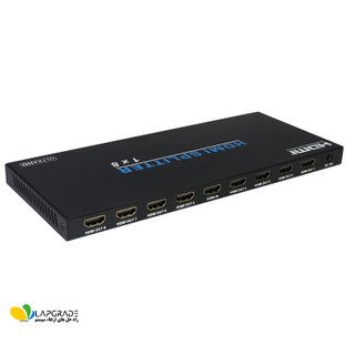 اسپلیتر 8 پورت HDMI فرانت ورژن 2.0 مدل FN-V218 با قابلیت EDID - نمای کلی دستگاه صنعتی با بدنه فلزی